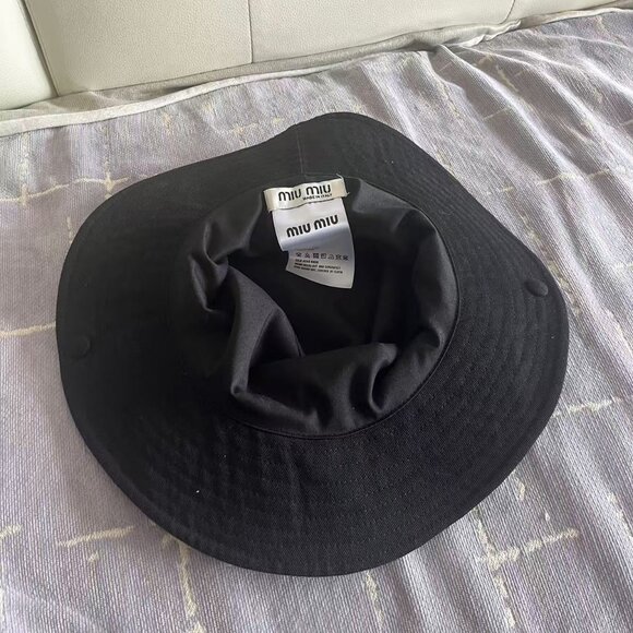 Miu Miu Black Bucket Hat - Picture 2 of 5